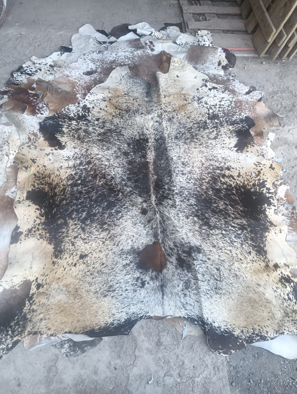 Piel con textura moteada