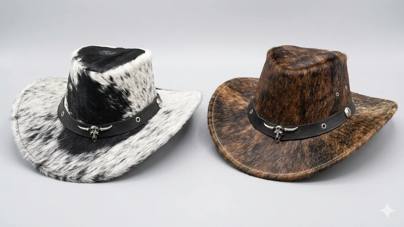 Sombreros en pelo de res